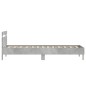 vidaXL Bettgestell mit Kopfteil und LED-Leuchten Betongrau 75x190 cm vidaXL Bettgestell mit Kopfteil und LED-Leuchten Betongrau 75x190 cm