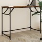 vidaXL Schreibtisch Räuchereiche 100x45x76 cm Holzwerkstoff und Stahl vidaXL Schreibtisch Räuchereiche 100x45x76 cm Holzwerkstoff und Stahl