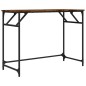 vidaXL Schreibtisch Räuchereiche 100x45x76 cm Holzwerkstoff und Stahl vidaXL Schreibtisch Räuchereiche 100x45x76 cm Holzwerkstoff und Stahl
