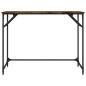 vidaXL Schreibtisch Räuchereiche 100x45x76 cm Holzwerkstoff und Stahl vidaXL Schreibtisch Räuchereiche 100x45x76 cm Holzwerkstoff und Stahl