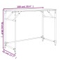 vidaXL Schreibtisch Räuchereiche 100x45x76 cm Holzwerkstoff und Stahl vidaXL Schreibtisch Räuchereiche 100x45x76 cm Holzwerkstoff und Stahl