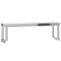 vidaXL Aufsatzboard für Küchentisch 110x30x35 cm Edelstahl vidaXL Aufsatzboard für Küchentisch 110x30x35 cm Edelstahl