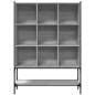vidaXL Bücherregal Grau Sonoma 102x30x141,5 cm Holzwerkstoff vidaXL Bücherregal Grau Sonoma 102x30x141,5 cm Holzwerkstoff
