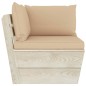 Garten-Palettensofa 2-Sitzer mit Kissen Fichtenholz Garten-Palettensofa 2-Sitzer mit Kissen Fichtenholz