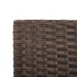 vidaXL Gartenbank mit Kissen Braun 176 cm Poly Rattan vidaXL Gartenbank mit Kissen Braun 176 cm Poly Rattan