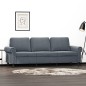 vidaXL 3-Sitzer-Sofa Dunkelgrau 180 cm Samt vidaXL 3-Sitzer-Sofa Dunkelgrau 180 cm Samt
