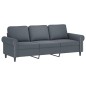 vidaXL 3-Sitzer-Sofa Dunkelgrau 180 cm Samt vidaXL 3-Sitzer-Sofa Dunkelgrau 180 cm Samt