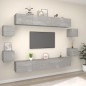 vidaXL 8-tlg. TV-Schrank-Set Betongrau Holzwerkstoff vidaXL 8-tlg. TV-Schrank-Set Betongrau Holzwerkstoff