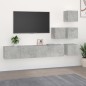 vidaXL TV-Wandschrank Betongrau Holzwerkstoff vidaXL TV-Wandschrank Betongrau Holzwerkstoff