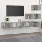 vidaXL TV-Wandschrank Betongrau Holzwerkstoff vidaXL TV-Wandschrank Betongrau Holzwerkstoff