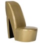 vidaXL Stuhl in Stöckelschuh-Form Golden Kunstleder vidaXL Stuhl in Stöckelschuh-Form Golden Kunstleder