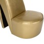 vidaXL Stuhl in Stöckelschuh-Form Golden Kunstleder vidaXL Stuhl in Stöckelschuh-Form Golden Kunstleder