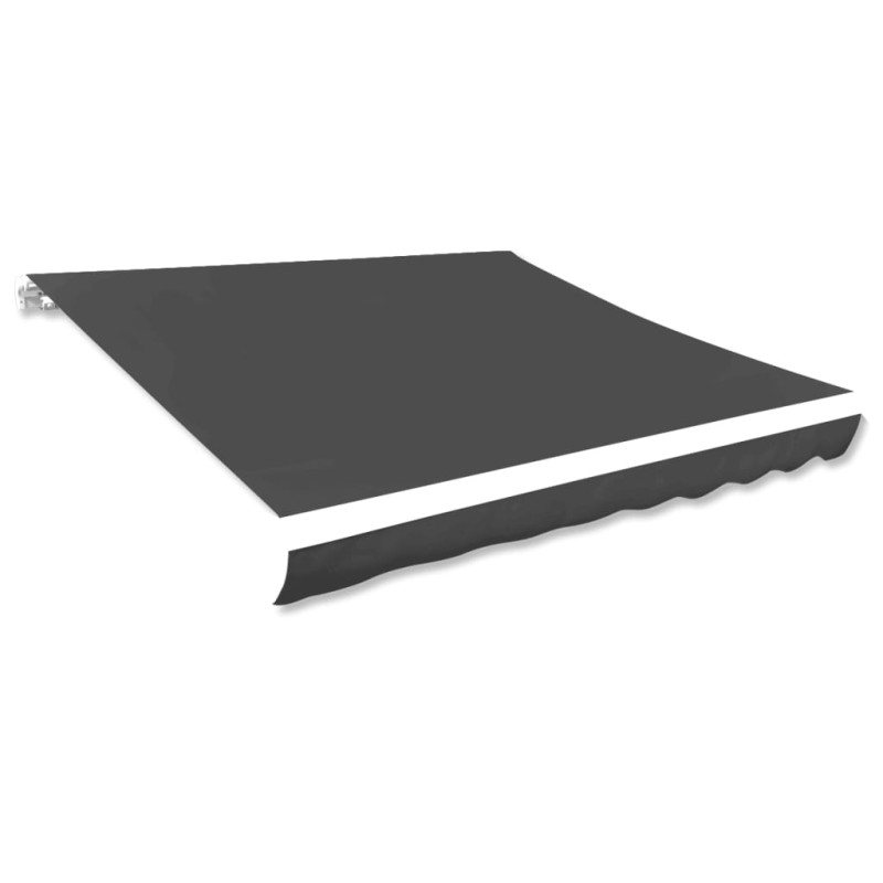 vidaXL Markisenbespannung Canvas Anthrazit 500x300 cm vidaXL Markisenbespannung Canvas Anthrazit 500x300 cm