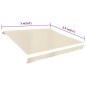 vidaXL Markisenbespannung Canvas Creme 3 x 2,5 m (ohne Rahmen) vidaXL Markisenbespannung Canvas Creme 3 x 2,5 m (ohne Rahmen)