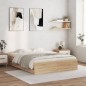 vidaXL Bettgestell mit Schubladen Sonoma-Eiche 140x190cm Holzwerkstoff vidaXL Bettgestell mit Schubladen Sonoma-Eiche 140x190cm Holzwerkstoff