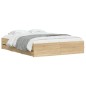 vidaXL Bettgestell mit Schubladen Sonoma-Eiche 140x190cm Holzwerkstoff vidaXL Bettgestell mit Schubladen Sonoma-Eiche 140x190cm Holzwerkstoff