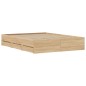 vidaXL Bettgestell mit Schubladen Sonoma-Eiche 140x190cm Holzwerkstoff vidaXL Bettgestell mit Schubladen Sonoma-Eiche 140x190cm Holzwerkstoff