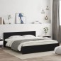 vidaXL Bettgestell mit Kopfteil und LED-Beleuchtung Schwarz 180x200 cm vidaXL Bettgestell mit Kopfteil und LED-Beleuchtung Schwarz 180x200 cm