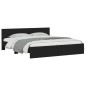 vidaXL Bettgestell mit Kopfteil und LED-Beleuchtung Schwarz 180x200 cm vidaXL Bettgestell mit Kopfteil und LED-Beleuchtung Schwarz 180x200 cm