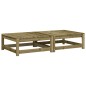 vidaXL Gartenhocker mit Kissen 2 Stk. Kiefernholz Imprägniert vidaXL Gartenhocker mit Kissen 2 Stk. Kiefernholz Imprägniert