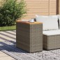 vidaXL Garten-Beistelltisch mit Holzplatte Grau 58x27,5x55 cm Rattan vidaXL Garten-Beistelltisch mit Holzplatte Grau 58x27,5x55 cm Rattan
