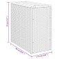 vidaXL Garten-Beistelltisch mit Holzplatte Grau 58x27,5x55 cm Rattan vidaXL Garten-Beistelltisch mit Holzplatte Grau 58x27,5x55 cm Rattan
