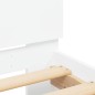 vidaXL Bettgestell mit Kopfteil Weiß 90x200 cm Holzwerkstoff vidaXL Bettgestell mit Kopfteil Weiß 90x200 cm Holzwerkstoff
