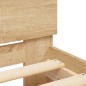 vidaXL Bettgestell mit Kopfteil Sonoma-Eiche 90x200 cm Holzwerkstoff vidaXL Bettgestell mit Kopfteil Sonoma-Eiche 90x200 cm Holzwerkstoff