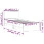 vidaXL Bettgestell mit Kopfteil Sonoma-Eiche 90x200 cm Holzwerkstoff vidaXL Bettgestell mit Kopfteil Sonoma-Eiche 90x200 cm Holzwerkstoff