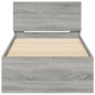 vidaXL Bettgestell mit Kopfteil Grau Sonoma 75x190 cm Holzwerkstoff vidaXL Bettgestell mit Kopfteil Grau Sonoma 75x190 cm Holzwerkstoff