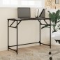 vidaXL Schreibtisch Schwarz 100x45x76 cm Holzwerkstoff und Stahl vidaXL Schreibtisch Schwarz 100x45x76 cm Holzwerkstoff und Stahl