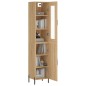 vidaXL Highboard Sonoma-Eiche 34,5x34x180 cm Holzwerkstoff vidaXL Highboard Sonoma-Eiche 34,5x34x180 cm Holzwerkstoff