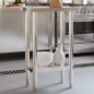 vidaXL Küchen-Arbeitstisch 55x30x85 cm Edelstahl vidaXL Küchen-Arbeitstisch 55x30x85 cm Edelstahl