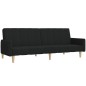 vidaXL Schlafsofa 2-Sitzer Schwarz Stoff vidaXL Schlafsofa 2-Sitzer Schwarz Stoff