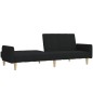 vidaXL Schlafsofa 2-Sitzer Schwarz Stoff vidaXL Schlafsofa 2-Sitzer Schwarz Stoff