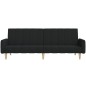 vidaXL Schlafsofa 2-Sitzer Schwarz Stoff vidaXL Schlafsofa 2-Sitzer Schwarz Stoff