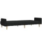 vidaXL Schlafsofa 2-Sitzer Schwarz Stoff vidaXL Schlafsofa 2-Sitzer Schwarz Stoff