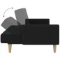vidaXL Schlafsofa 2-Sitzer Schwarz Stoff vidaXL Schlafsofa 2-Sitzer Schwarz Stoff