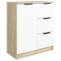 vidaXL Sideboard Sonoma-Eiche 60x30x70 cm Holzwerkstoff vidaXL Sideboard Sonoma-Eiche 60x30x70 cm Holzwerkstoff