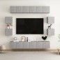vidaXL 10-tlg. TV-Schrank-Set Betongrau Holzwerkstoff vidaXL 10-tlg. TV-Schrank-Set Betongrau Holzwerkstoff