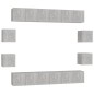 vidaXL 10-tlg. TV-Schrank-Set Betongrau Holzwerkstoff vidaXL 10-tlg. TV-Schrank-Set Betongrau Holzwerkstoff