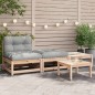 vidaXL Gartensofa ohne Armlehnen mit Kissen und Hockern vidaXL Gartensofa ohne Armlehnen mit Kissen und Hockern