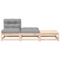 vidaXL Gartensofa ohne Armlehnen mit Kissen und Hockern vidaXL Gartensofa ohne Armlehnen mit Kissen und Hockern