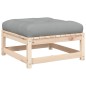 vidaXL Gartensofa ohne Armlehnen mit Kissen und Hockern vidaXL Gartensofa ohne Armlehnen mit Kissen und Hockern