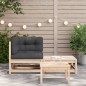 vidaXL Garten-Ecksofa mit Kissen und Hocker vidaXL Garten-Ecksofa mit Kissen und Hocker