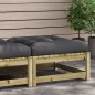 vidaXL Gartenhocker mit Kissen Kiefernholz Imprägniert vidaXL Gartenhocker mit Kissen Kiefernholz Imprägniert