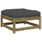 vidaXL Gartenhocker mit Kissen Kiefernholz Imprägniert vidaXL Gartenhocker mit Kissen Kiefernholz Imprägniert