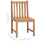 Gartenstühle 2 Stk. mit Kissen Massivholz Teak Gartenstühle 2 Stk. mit Kissen Massivholz Teak