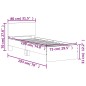 vidaXL Bettgestell mit Kopfteil Weiß 75x190 cm Holzwerkstoff vidaXL Bettgestell mit Kopfteil Weiß 75x190 cm Holzwerkstoff
