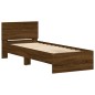 vidaXL Bettgestell mit Kopfteil Braun Eiche 75x190 cm Holzwerkstoff vidaXL Bettgestell mit Kopfteil Braun Eiche 75x190 cm Holzwerkstoff